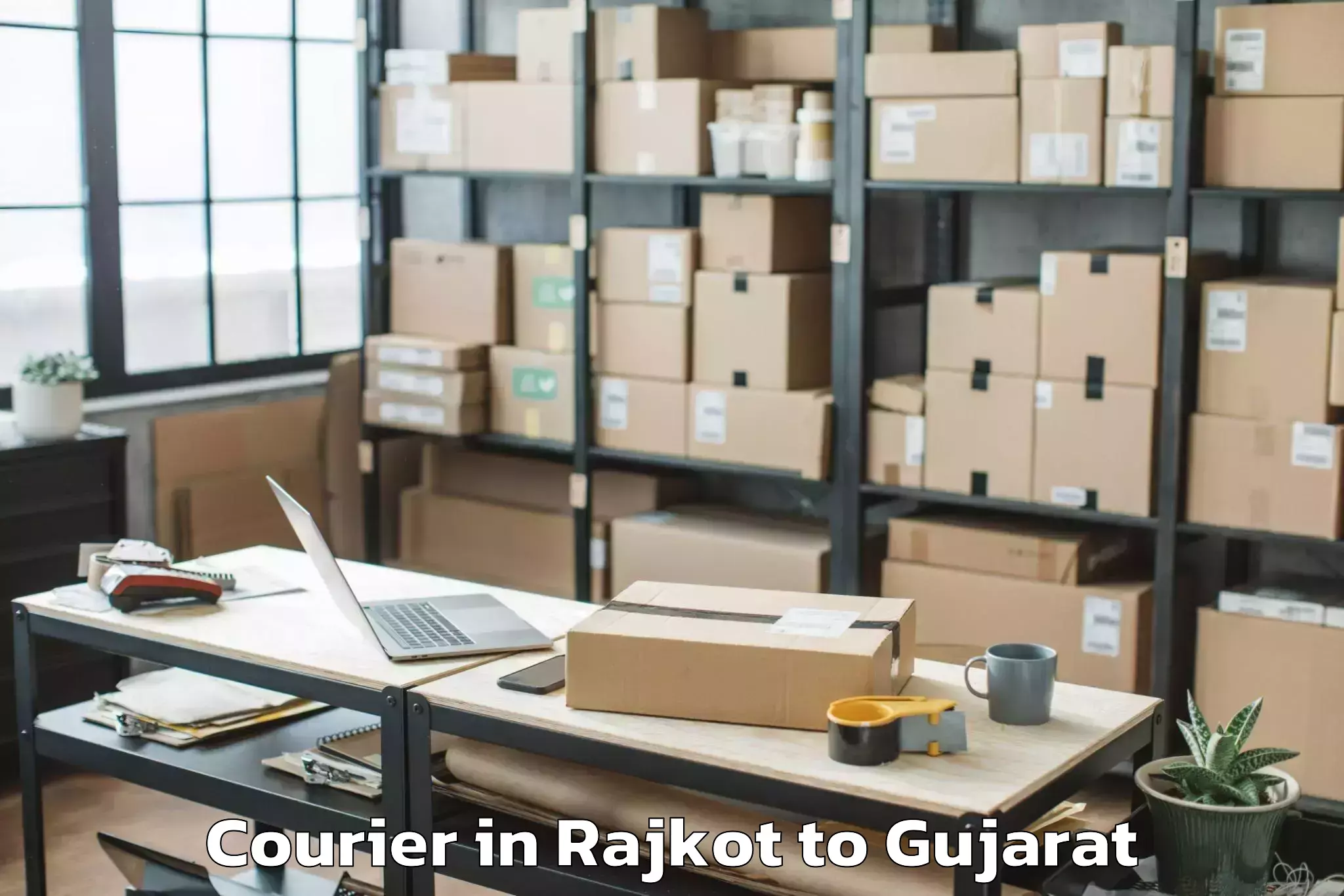 Easy Rajkot to Kavant Courier Booking